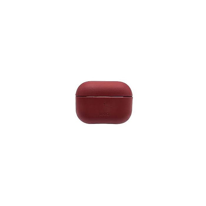 Uniq Terra Genuine Leather AirPods Pro Snap Case (Maghogany Red)