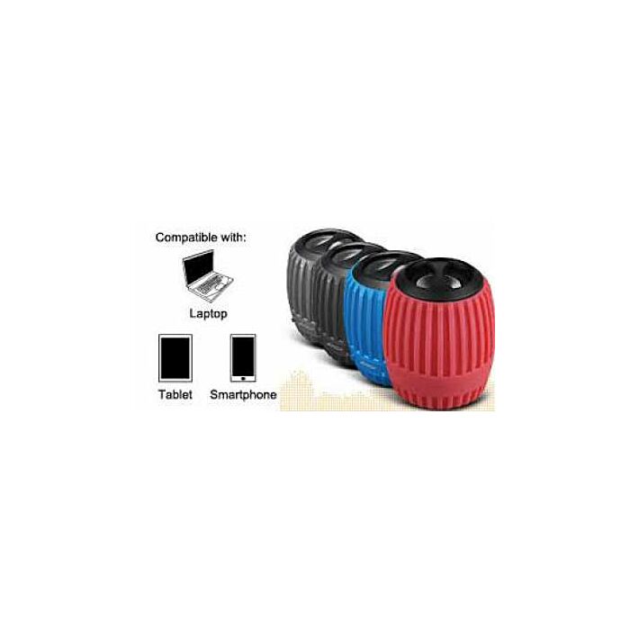 A4TECH Bluetooth Rechargable Speaker With Mic BTS-07 - Gray/Black/Blue/Red