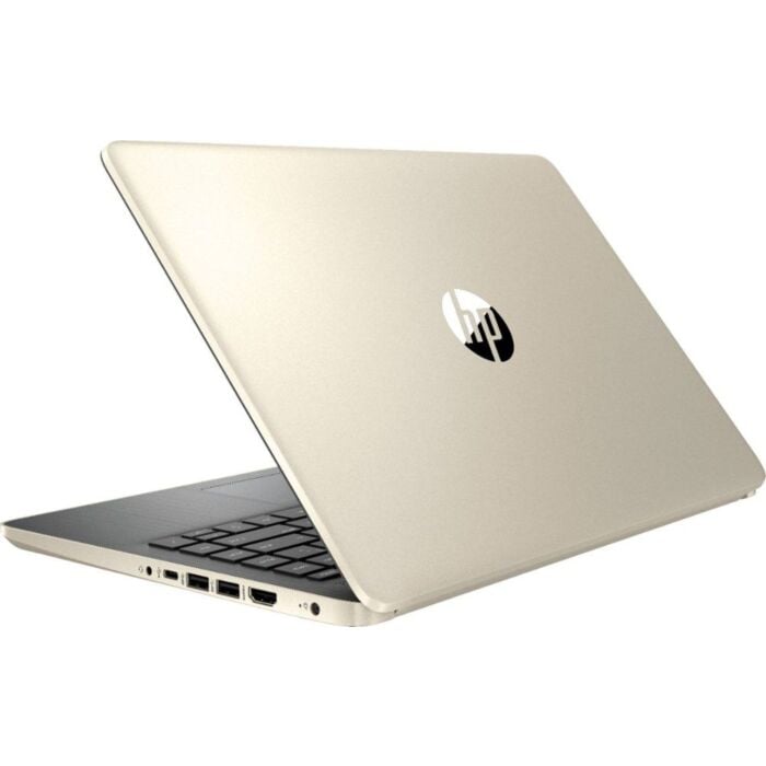 HP 14 DQ0011dx Whiskey Lake - 8th Gen Ci3 04GB 128GB SSD 14" HD Micro Edge LED Touchscreen W10 (Gold Top, Ash Silver Keyboard Frame)