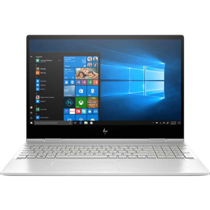 HP Envy x360 15 DR1011dx Comet Lake - 10th Gen Core i5 QuadCore 08GB 256GB SSD 15.6" Full HD IPS x360 MicroEdge Convertible Touchscreen LED Backlit KB W10 B&O Play (Natural Silver, Certified Refurbished)