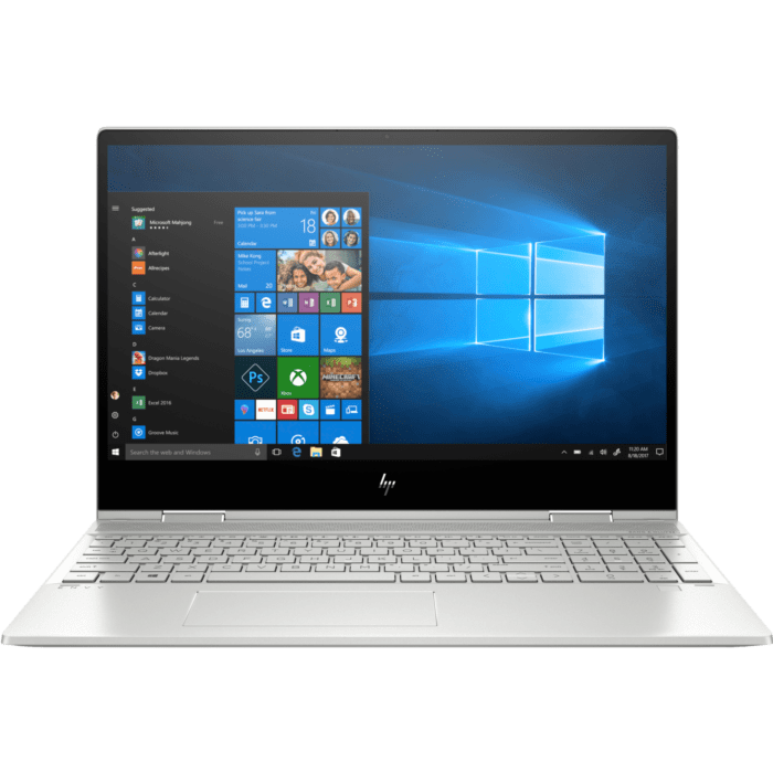 HP Envy x360 15 DR1011dx Comet Lake - 10th Gen Core i5 QuadCore 08GB 256GB SSD 15.6" Full HD IPS x360 MicroEdge Convertible Touchscreen LED Backlit KB W10 B&O Play (Natural Silver, Certified Refurbished)