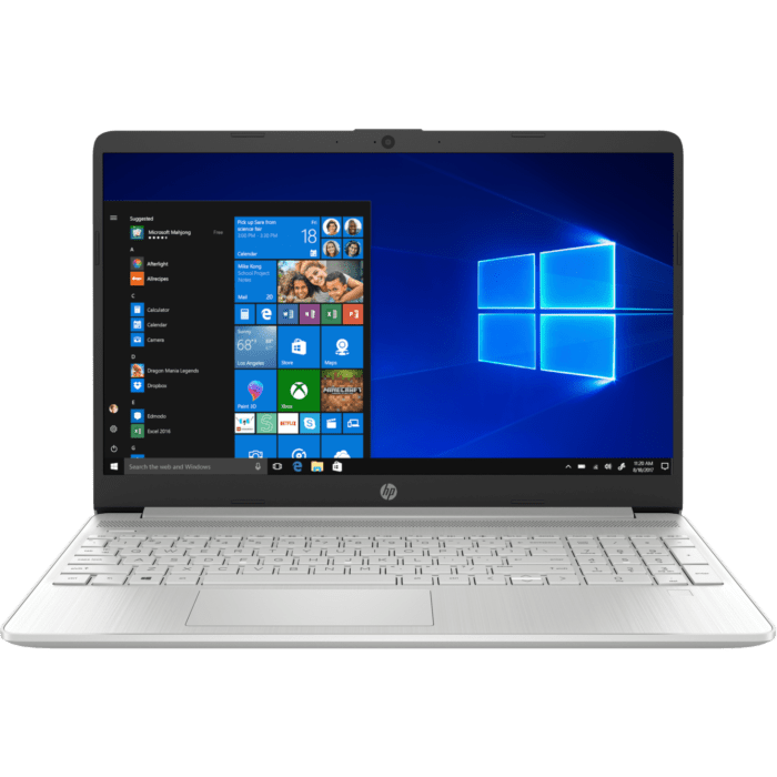 HP 15 DY2056ms - Tiger Lake - 11th Gen Core i5 12GB to 32GB 256GB SSD to 1-TB SSD 15.6" Full HD 1080p IPS Micro-Edge Touchscreen LED W10 (Natural Silver)