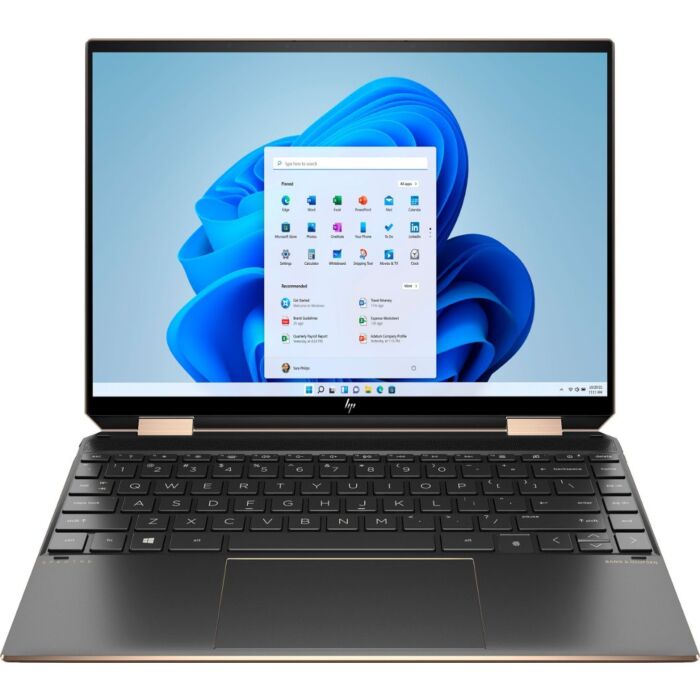 HP Spectre x360 14 EA0036no - Tiger Lake - 11th Gen Core i7 QuadCore 16GB 512GB SSD 13.5" 3K2K OLED x360 Convertible Touchscreen Display 400nits B&O Play Backlit KB FP Reader ThunderBolt 4 W10 (Nightfall Black, Open Box)