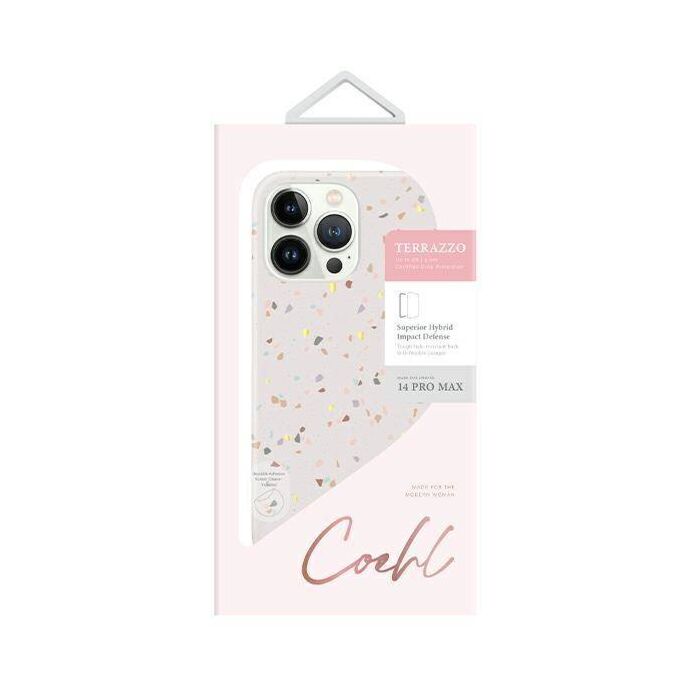 Uniq Coehl Terrazzo Case for iPhone 14 Pro Max (Sandstone)