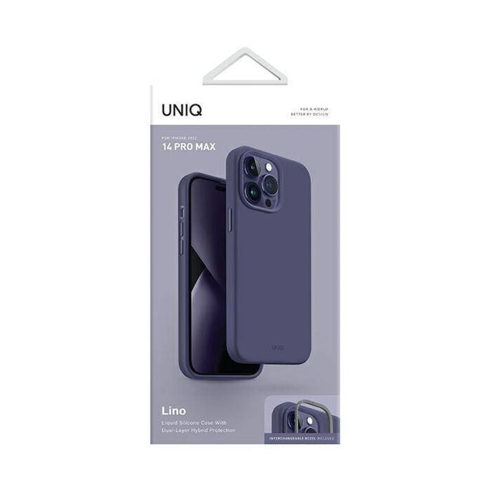 Uniq Lino Case for iPhone 14 Pro Max (Fig Purple)