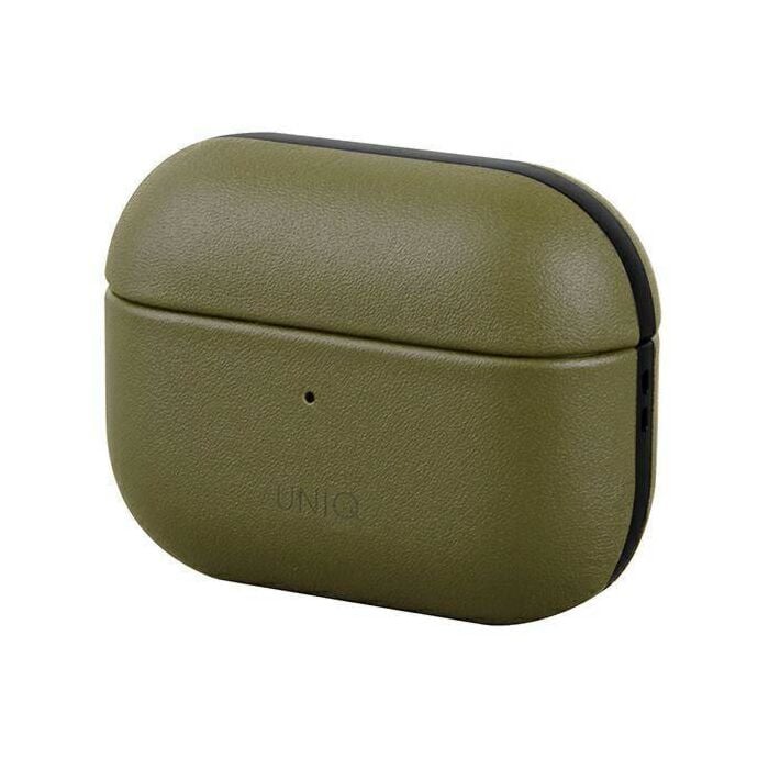 Uniq Terra Genuine Leather AirPods Pro Snap Case (Pine Olive)