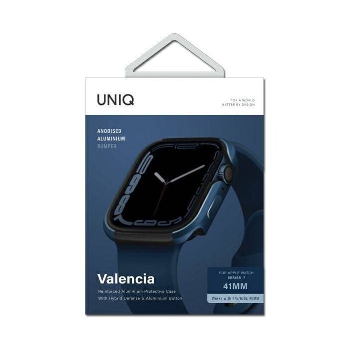 UNIQ Valencia Apple Watch Case Series 1-8 & SE/SE2 49/45/44mm – Cobalt ( BLUE)