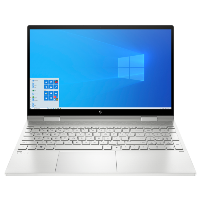 HP Envy x360 15 ED1003ca - 11th Gen Core i7 QuadCore 16GB 1-TB SSD Intel Iris Xe Graphics 15.6" Full HD IPS 1080p Micro-Edge Convertible Touchscreen Display Backlit KB FP Reader W10 (Silver, HP Active Pen)