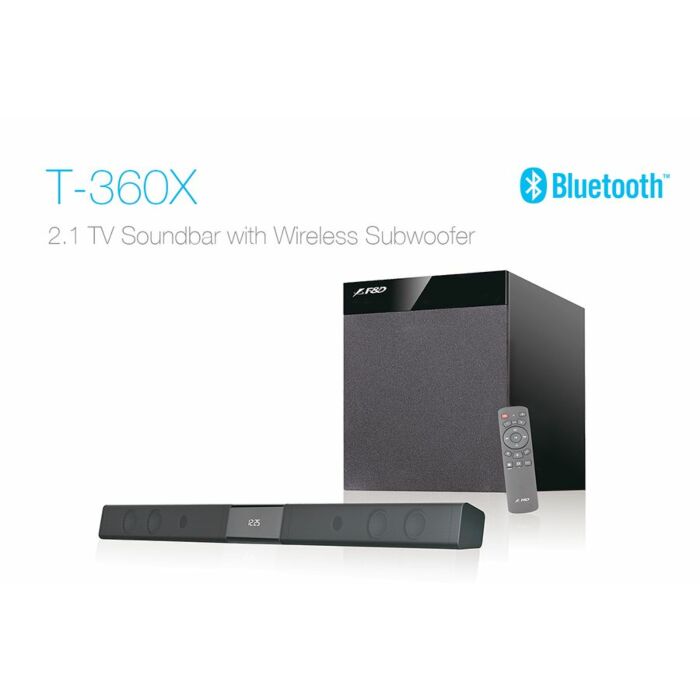 F&D T360X Tower Bluetooth Speakers (Black)