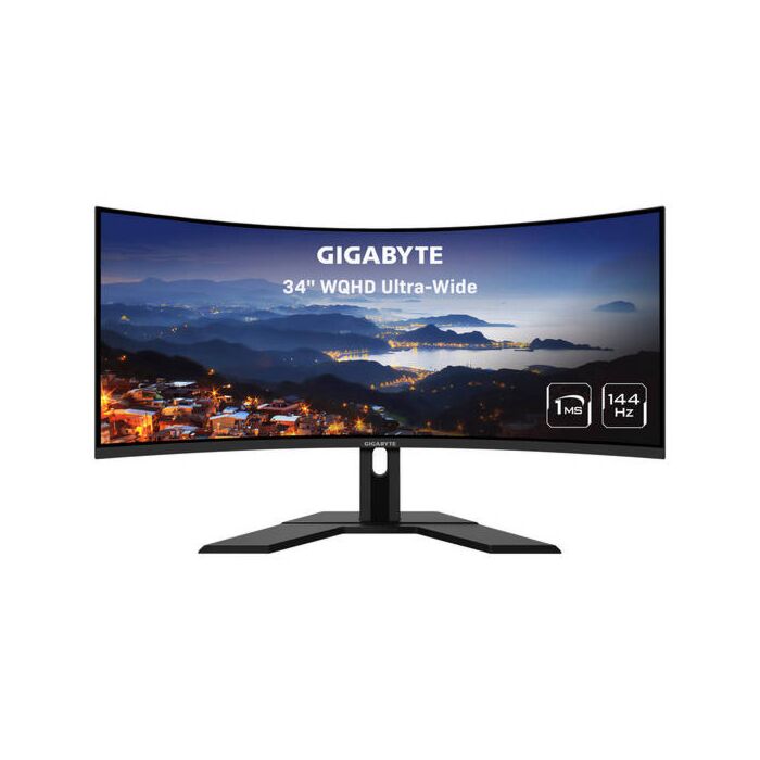 Gigabyte G34WQC 34-Inch 1440p VA Panel Ultra Curved Gaming Monitor (Black)