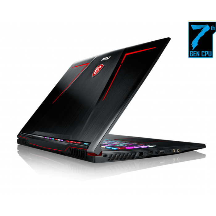 MSI GE73 7RD Raider - 7th Gen Ci7 QuadCore 16GB 512GB SSD 4-GB NVIDIA GeForce GTX1050Ti 17.3" Full HD 120Hz LED Nahimic Sound RGB-Backlit KB W10 (Open Box)