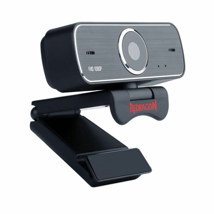 Redragon GW800 1080P Webcam with Built-in Dual Microphone 360-Degree Rotation – 2.0 USB Skype Computer Web Camera