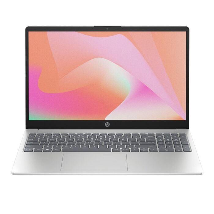 HP 15 FD2102TU AI Laptop - Arrow Lake - Intel Core Ultra 7 255U (Series 2) 12-Core Processor 8-GB 512-GB SSD Intel Integrated Graphics 15.6" Full HD 1080P MicroEdge 60Hz AG Display BKB TPM (Natural Silver, NEW)