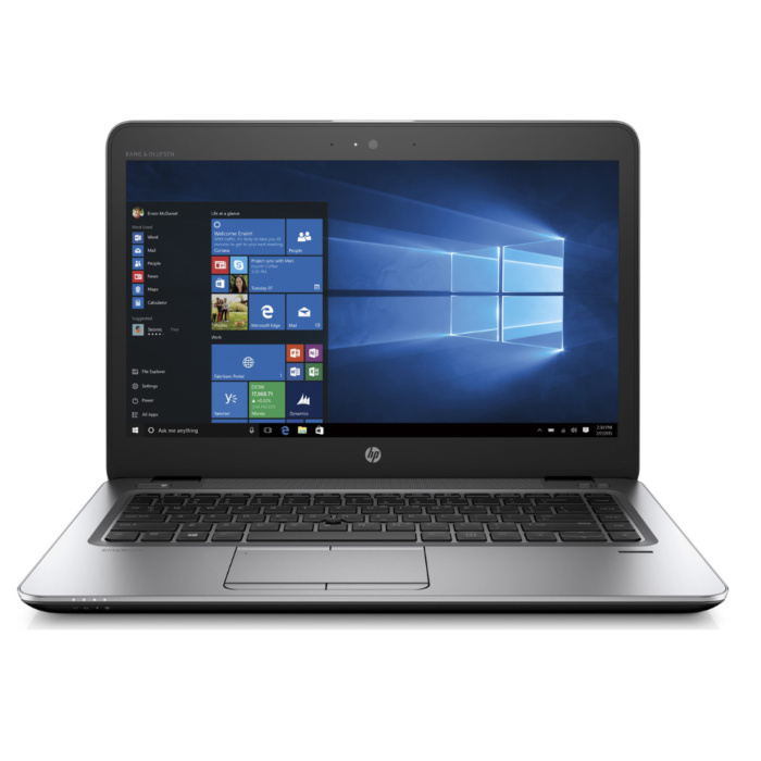 HP EliteBook 840 G4 - Kaby Lake - 7th Gen Core i7 7600U Processor 8-GB 256-GB SSD Intel HD 620 GC 14" Full HD 1080P Touchscreen 60Hz Display B&O Play Backlit KB W11 Pro (Silver, Used)