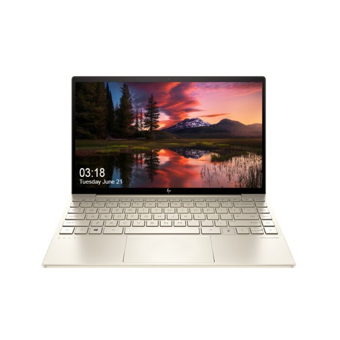 HP Envy 13 BA1015TX - Tiger Lake - 11th Gen Core i7 QuadCore 16GB 01-TB SSD 2-GB NVIDIA GeForce MX450 GDDR6 13.3” Ultra HD 2160p IPS HDR400 550nits Touchscreen DIsplay Backlit KB FP Reader B&O Play W10 Pro (Pale Gold, Open Box)