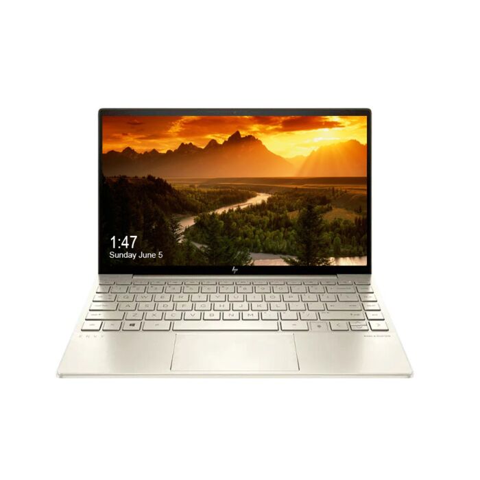 HP Envy 13 BA1032TU - Tiger Lake - 11th Gen Core i5 QuadCore 08GB 256GB SSD 13.3" FHD 1080p IPS Micro-Edge 400nits Touchscreen Display B&O Play Backlit KB FP Reader W10 (Pale Gold, Open Box)