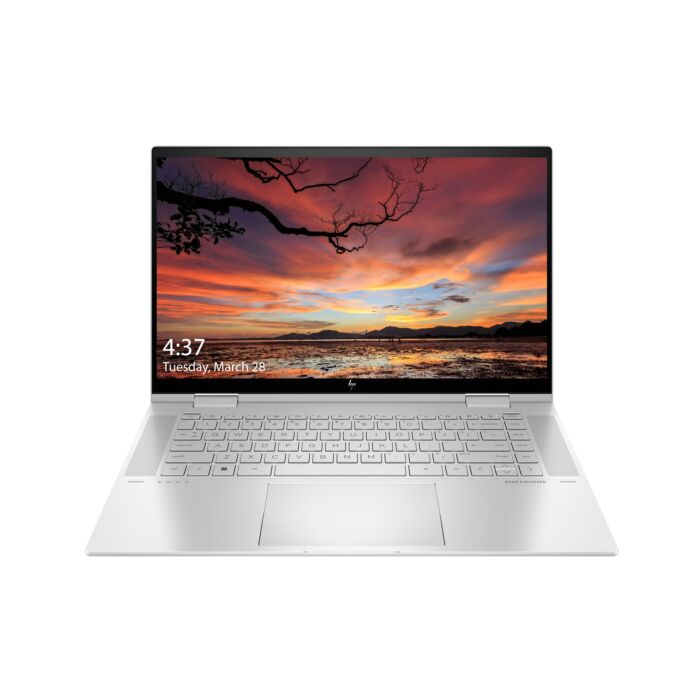 HP Envy 15 x360 2 in 1 EW0797dx - Alder Lake - 12th Gen Core i7-1260P Processor 16GB 1-TB SSD Intel Iris-Xe Graphics 15.6" Full HD 1080p OLED IPS Edge to Edge Convertible Touchscreen B&O Play Backlit KB W11 (Natural Silver)