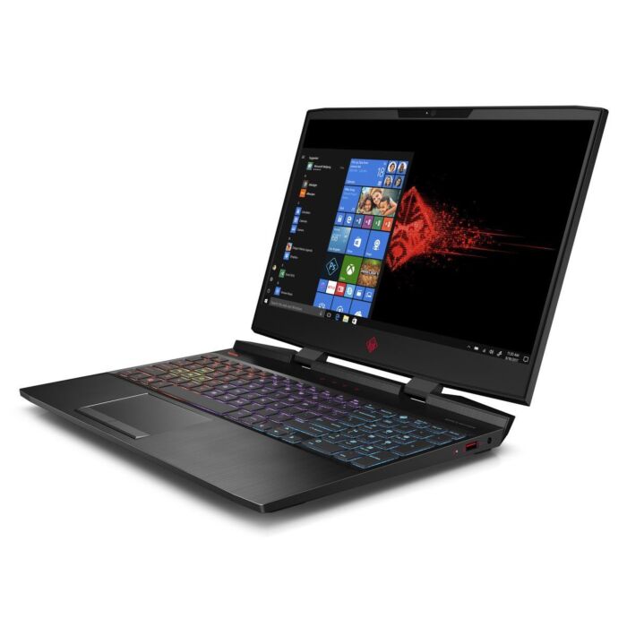 HP OMEN 15 dc0000 - 8th Gen Ci7 HexaCore (9-MB Cache) 16GB 2-TB HDD + 256GB SSD 8-GB Nvidia GeForce 1070 GDDR5 15.6" Full HD LED 144Hz 4-Zones Backlit NKRO KB B&O Play (Shadow Black, Open Box)