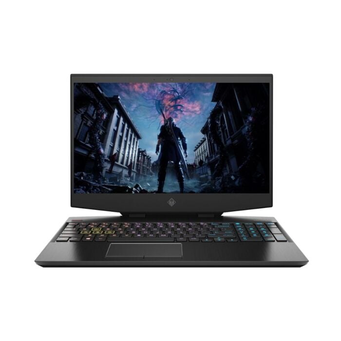 HP OMEN 15 DH0014TX - 9th Gen Ci5 QuadCore Processor 16GB 1-TB HDD + 256GB SSD 6-GB NVIDIA GeForce GTX1660Ti GDDR6 15.6" Full HD IPS 144Hz MicroEdge LED RGB-Backlit KB B&O Play ThunderBolt 3 (Shadow Black, Open Box)