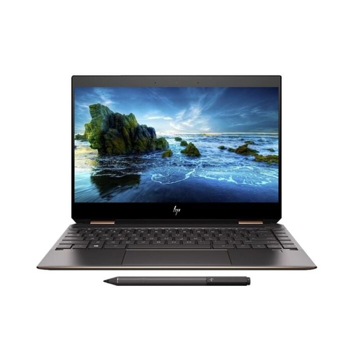 HP Spectre x360 Convertible 13 Whiskey Lake GEM CUT - 8th Gen Ci7 QuadCore 16GB 01-TB SSD 13.3" Full HD IPS 1080p Touchscreen Convertible Backlit KB B&O Play FPR W10 (Dark Ash, Sleeve Included, Open Box)