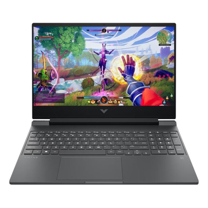 HP Victus 15 FA2309TX - Raptor Lake - 13th Gen Core i7 13620H 10-Core Processor 24-GB 1-TB SSD 8-GB NVIDIA GeForce RTX 5050 GDDR7 GC 15.6" Full HD 1080p IPS 144Hz Micro-Edge Display DTS:X® Ultra Audio RGB Backlit KB TPM W11 (Mica Silver, NEW)
