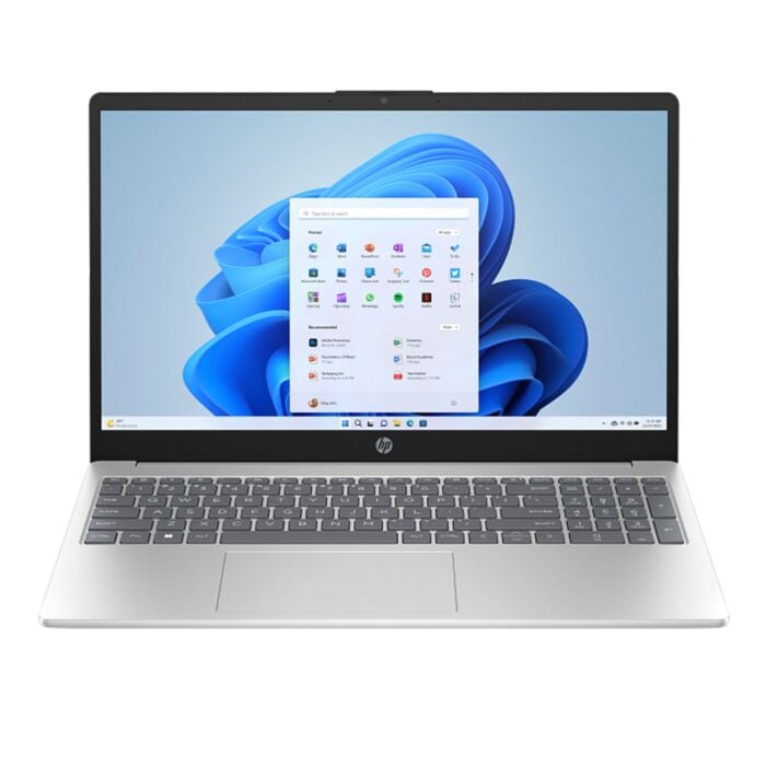 HP 15 FD0647TU - Raptor Lake - 13th Gen Core i5 1334U Processor 8-GB 512-GB SSD Intel Iris Xe Graphics 15.6" Full HD 1080p Micro-Edge 250nits AG Display Backlit KB TPM W11 (Natural Silver, HP Direct Local Warranty, NEW)