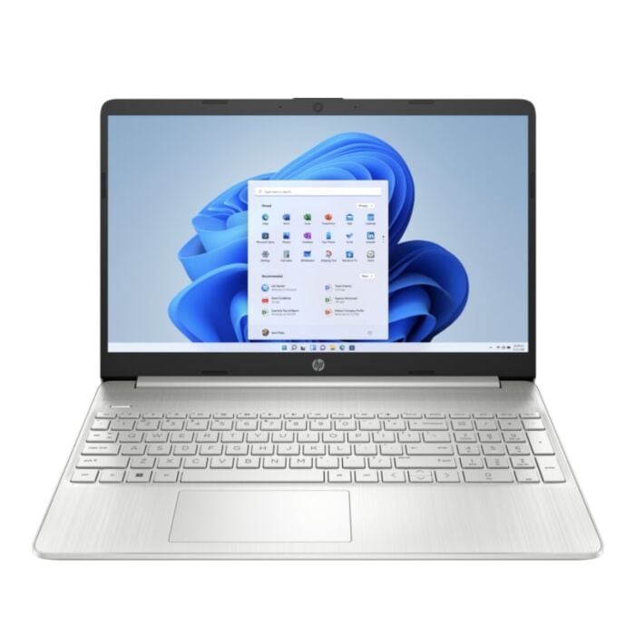 HP 15s FQ5318tu - Alder Lake - 12th Gen Core i7 QuadCore Processor 08GB to 32GB 512GB to 2-TB SSD Intel Iris Xe Graphics 15.6" Full HD 1080p 250nits Display Backlit KB TPM W11 (Natural Silver)
