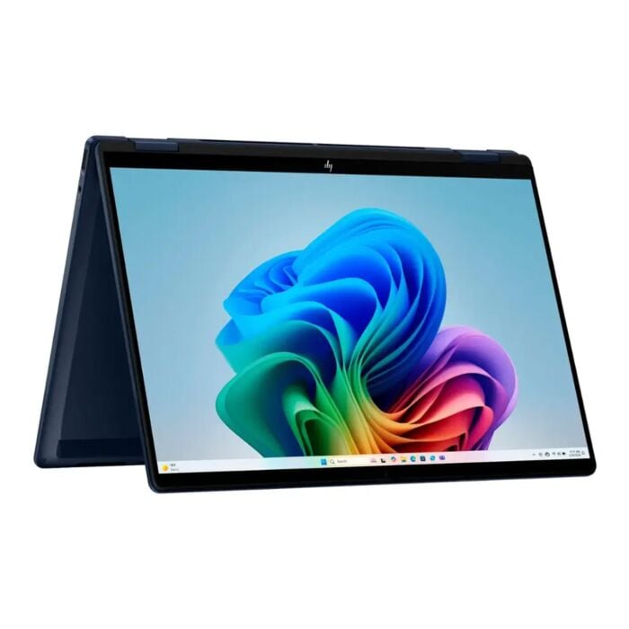 HP OmniBook X Flip 14 FM0023dx 2 in 1 Laptop - Intel Core Ultra 7 256V 8-Core Processor 16-GB 1-TB SSD 8-GB Intel Arc 140-V Graphics 14" 2K 1200p IPS x360 Touchscreen Convertible Display PolyStudio DTS:X Ultra Audio Backlit KB W11 (Atmospheric Blue, NEW)