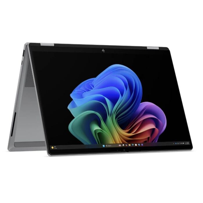 HP OmniBook X Flip 14 FM0145TU 2-in-1 AI Laptop - Intel Core Ultra 5 226V 8-Core Processor 16-GB 512-GB SSD Intel Arc 130V GC 14" 2K 1200p IPS MicroEdge Touchscreen Convertible Display BKB W11 (HP Pen Included, Meteor Silver, HP Direct Local Warranty,NEW)