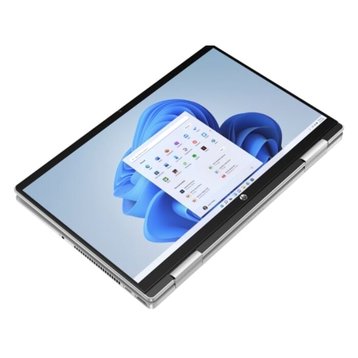 HP Pavilion 14 EK0023ne 2 in 1 - Alder Lake - 12th Gen Core i7 Processor 16GB 512GB TO 02-TB SSD Intel Iris Xe Graphics 14" Full HD IPS x360 250nits Touchscreen Convertible Display B&O Play FP Reader W11 Home Eng-Arb KB (Natural Silver, Open Box)