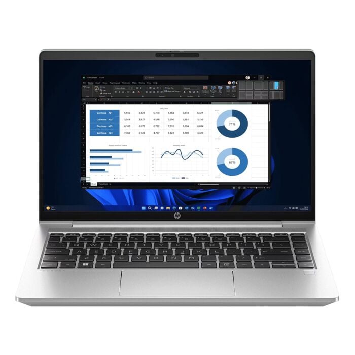 HP ProBook 440 G10 - Raptor Lake - 13th Gen Core i5 1334U Processor 8-GB 512-GB SSD Intel UHD Graphics 14" Full HD 1080p  250nits AG Display Backlit KB FP Reader DOS (Pike Silver, HP Direct Local Warranty, NEW)