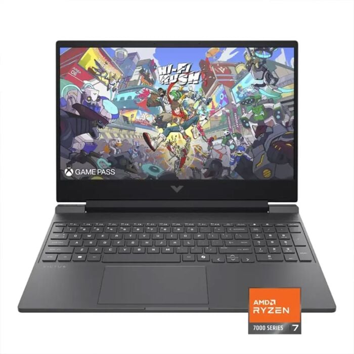 HP Victus 15 FB3093dx Gaming Laptop - AMD Ryzen 7 7445HS 6-Core Processor 16-GB 512-GB SSD 6-GB NVIDIA GeForce RTX4050 GDDR6 GC 15.6" Full HD 1080p IPS 144Hz 300nits MicroEdge Display Backlit KB W11 (Mica Silver, NEW)