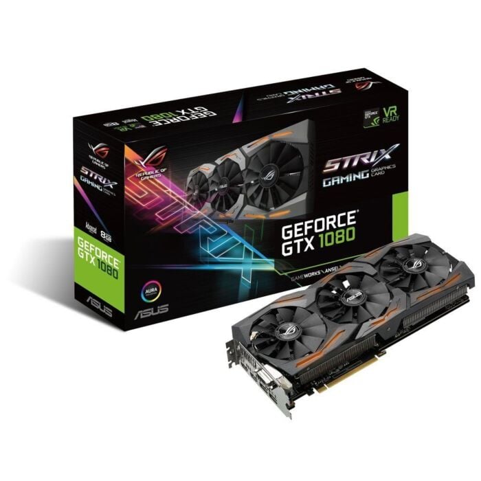 Asus GTX 1080 Strix 8GB GDDR5 256-Bit Graphics Card (ROG STRIX-GTX1080-A8G-GAMING)