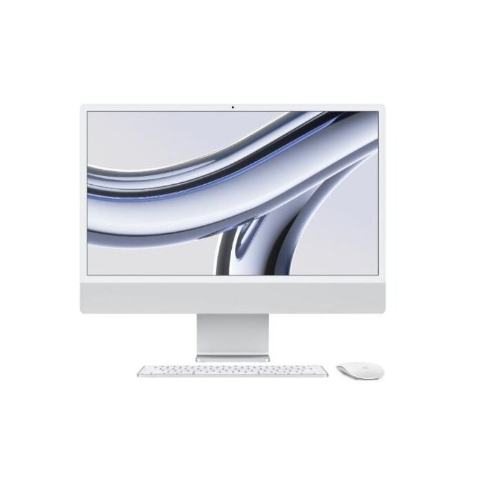 Apple Imac Z19D00018T - Apple M3 Chip 8 Core CPU 16GB 1 Terabyte SSD 24" 4.5K Retina XDR Display 10 Core GPU Magic Mouse & Magic Keyboard with Touch ID included MACOS (Silver, 2023) 