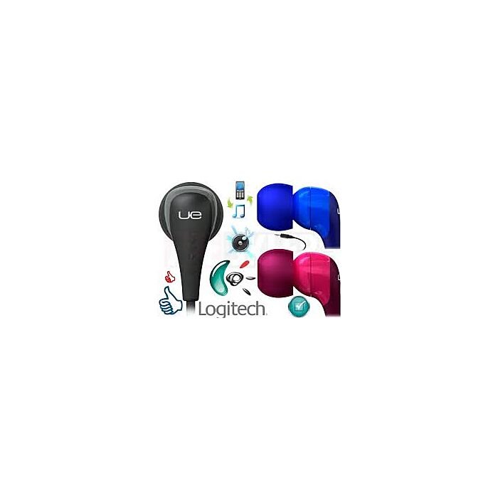 Logitech 200VM Ultimate Ears Noise Isolating Headset - Black/Blue/Purple (Brand Warranty)