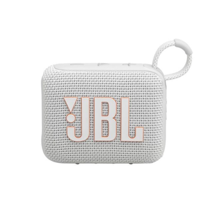 JBL GO 4 Ultra-Portable Bluetooth Speaker (White, NEW)