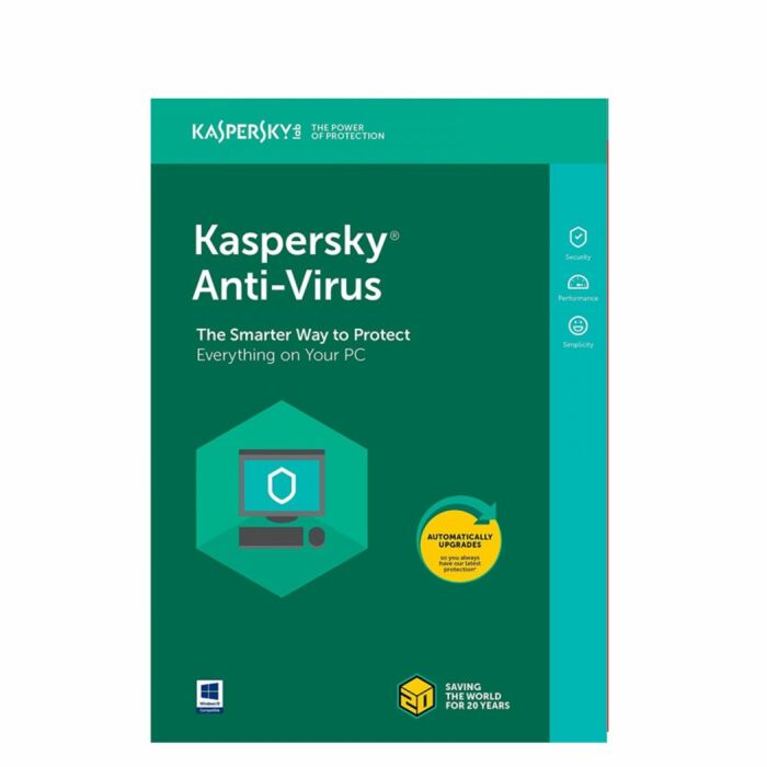 Kaspersky Antivirus 2019 (2 User 1 year) 