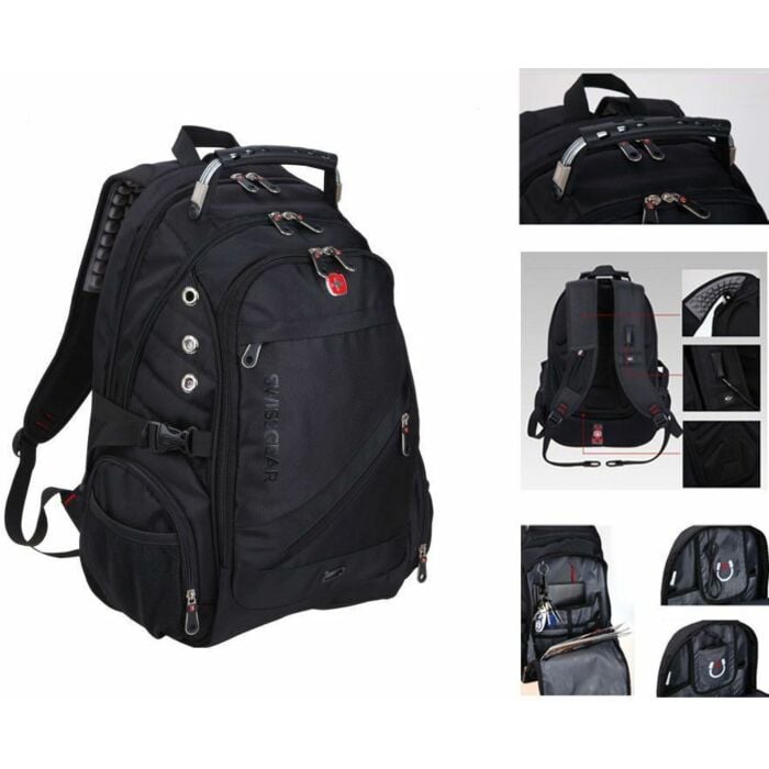 Swiss Gear 8810 Backpack (Black) (15.6)