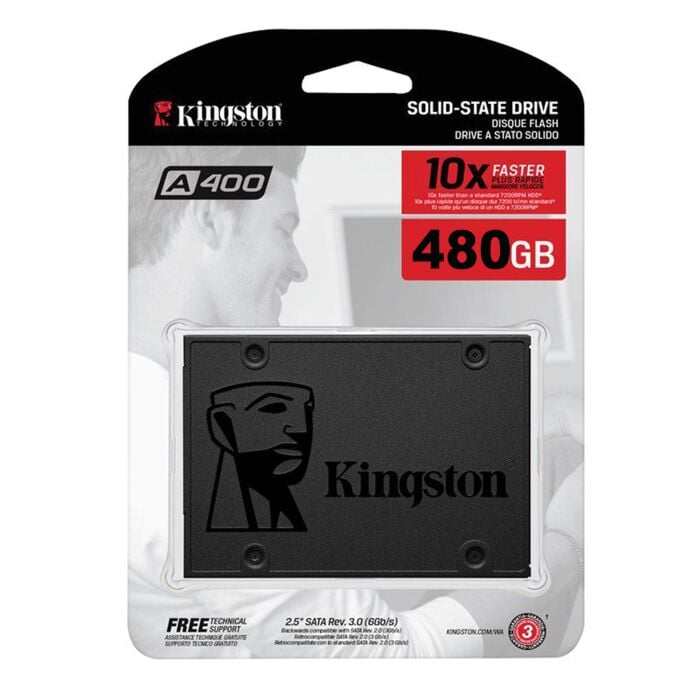 Kingston A400 SSD Solid State Drive SATA 480GB