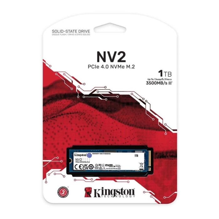 Kingston NV2 PCIe 4.0 NVMe M.2 2280 SSD 1TB