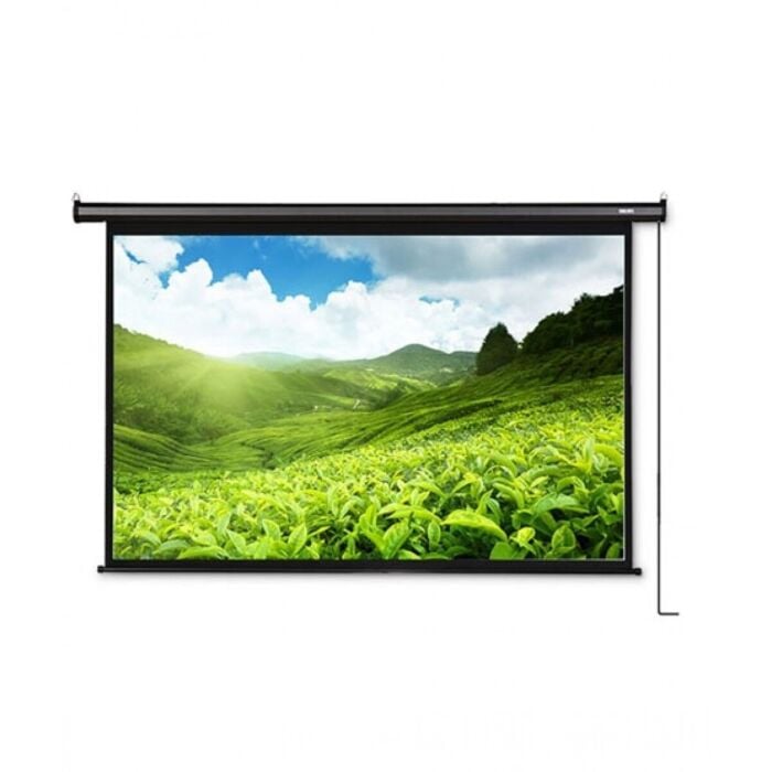 Deli 50443 120-Inch Motorized Projection Screen with Remote Control (NEW)