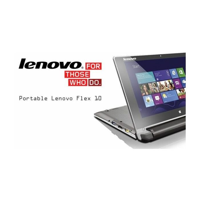 Lenovo IdeaPad Flex 10 Dual-Mode Laptop x360 Celeron 02GB 500GB W8.1 10.1"