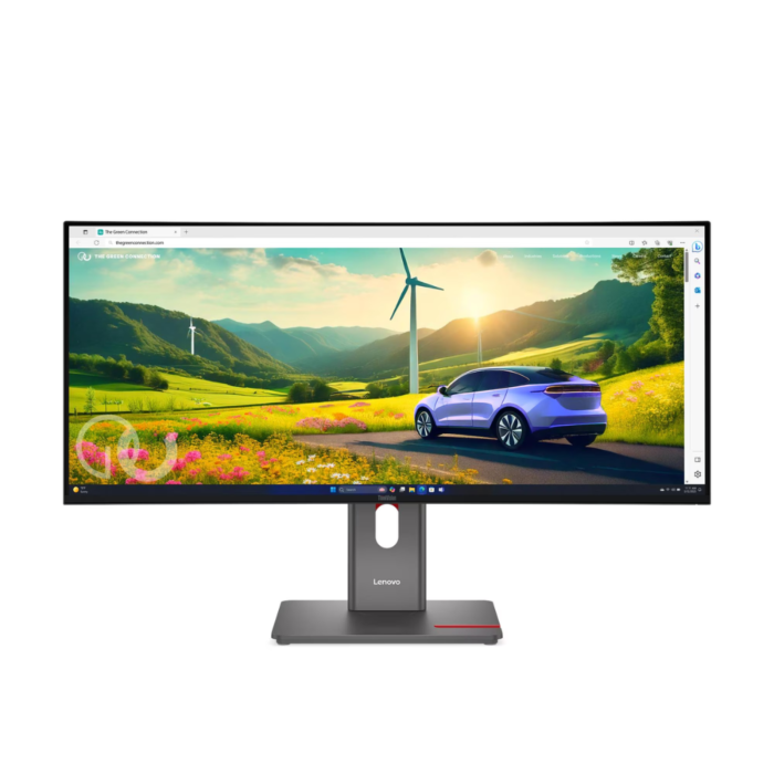 Lenovo ThinkVision P34WD-40 34-Inch WQHD 1440p 120Hz IPS Panel Curved Display Monitor (Eclipse Black, Lenovo Direct Local Warranty, NEW)