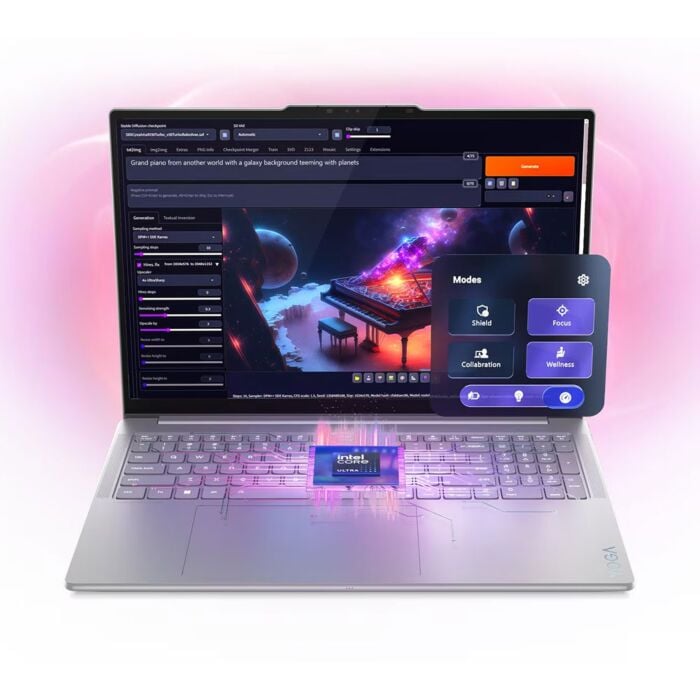 Lenovo Yoga Pro 9 16 Aura Edition - Intel Core Ultra 9 285H Processor 64-GB 2-TB SSD 8-GB NVIDIA GeForce RTX 5070 GDDR7 GC 16" 3.2K 2000P OLED Flicker Free HDR Display Dolby Atmos Audio TPM W11 (Luna Grey, 1 Year Lenovo Direct Local Warranty, NEW)