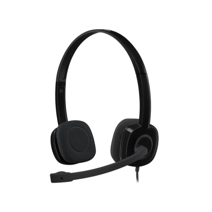 Logitech H151 Stereo Headset (Black, NEW)