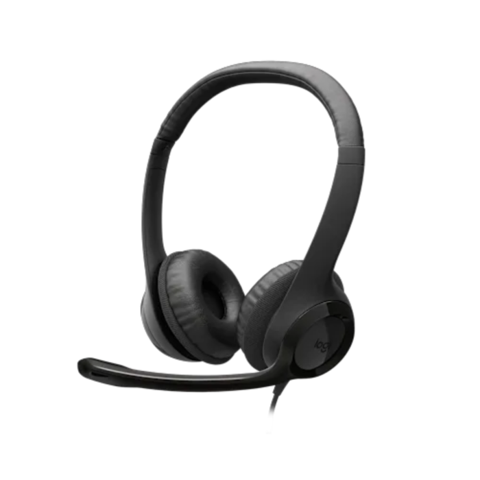 Logitech H390 USB with Noise Cancelling Mic Headset (Black, NEW)