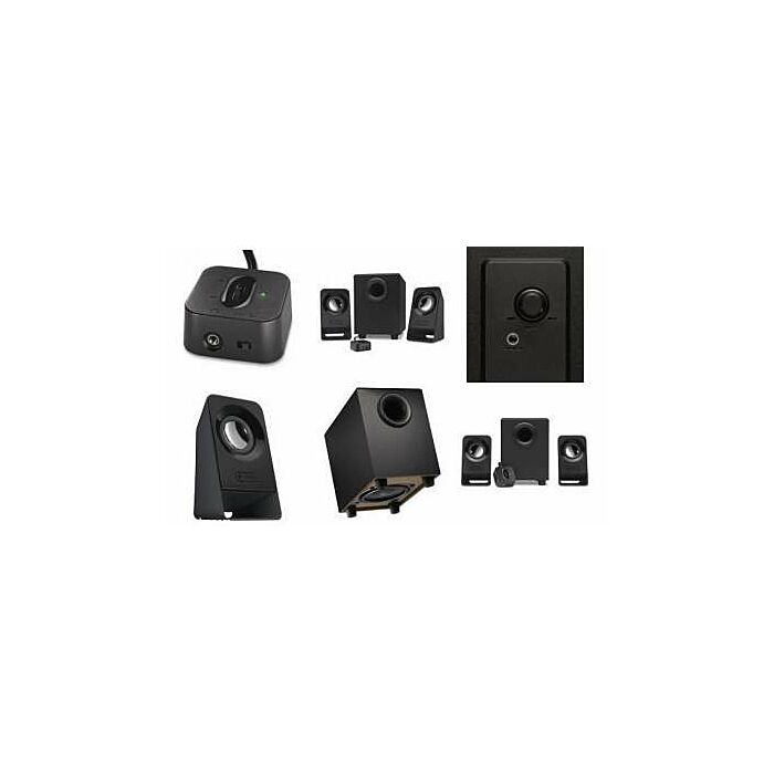 Logitech Multimedia Speaker Z213, 3.5mm Jack, 7 Watts (RMS)/14W Peak Power - Black (Brand Warranty)