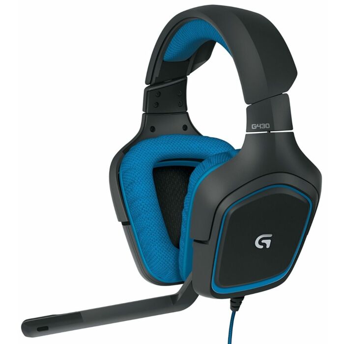 Logitech G430 Surround Sound 7.1 Gaming USB Headset (Black+Blue)