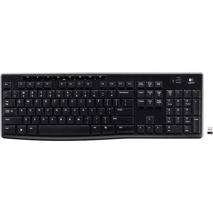Logitech K270 Wireless Keyboard (Black)