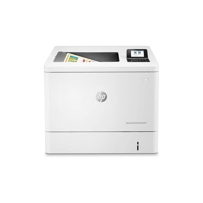 HP Color Laser Jet Enterprise M554DN Printer (White)